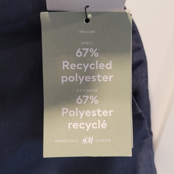 NWT H&M Navy Blue Skinny Stretch Dress Pants | Size 30R - Picture 7 of 8